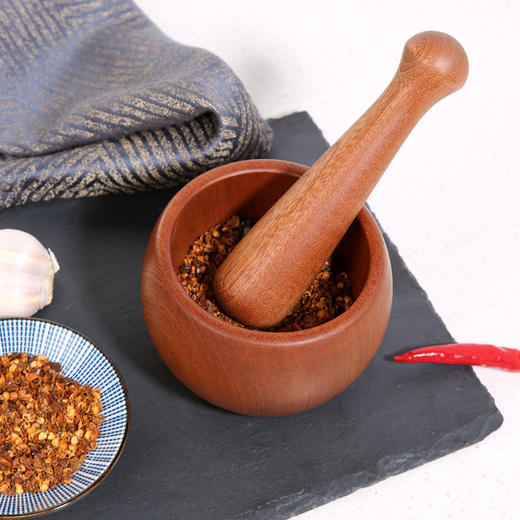 百货世界-原森太乌檀木整木捣蒜器（象印专柜） 商品图4