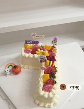 数字造型蛋糕（数字备注）