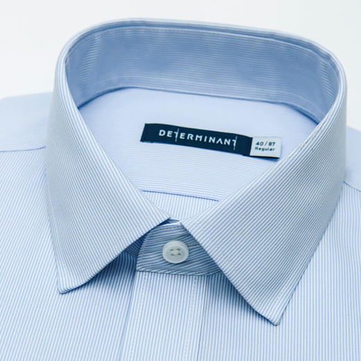 十如仕100%新疆长绒棉免烫条纹正装长袖衬衫-301-01 商品图10