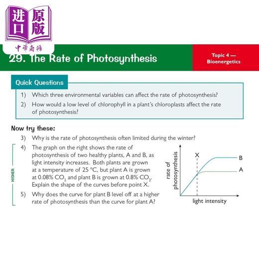 【中商原版】英国CGP 9-1 GCSE Combined Science: Biology AQA Revision Question Cards 商品图2