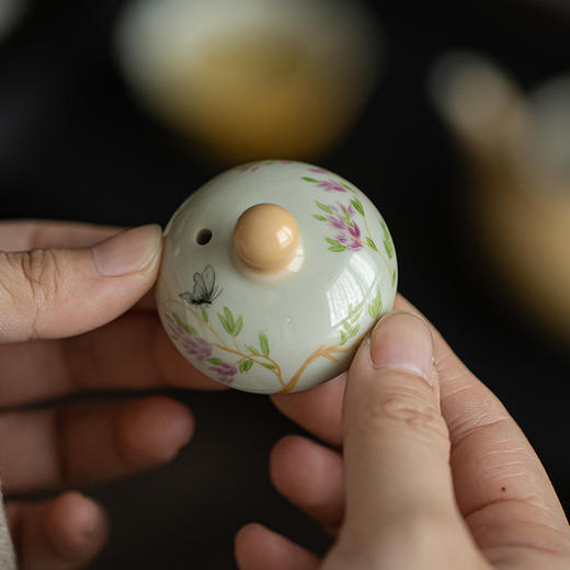 永利汇釉上彩手绘茶壶单壶家用手工陶瓷泡茶壶功夫茶带过滤日式 商品图3