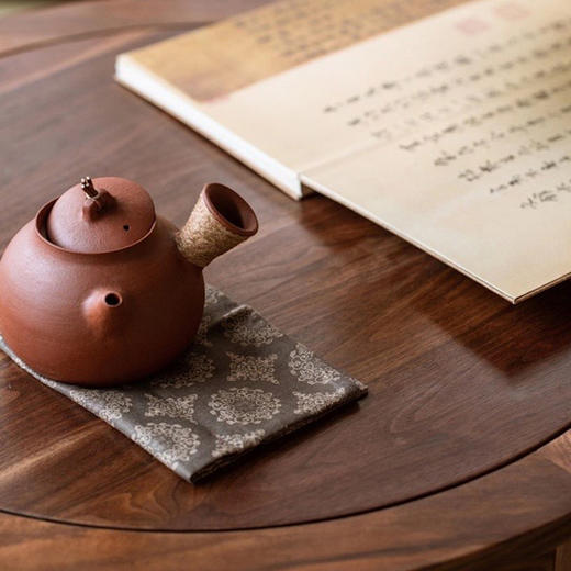 永利汇柔软知舍棉麻茶巾传统印花洁方吸水强质地柔茶道零配日式 商品图1