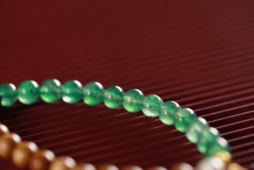 JSNM0142-1°金丝楠木绿水晶手串 商品图5