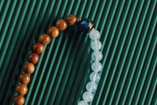 JSNM0142-2°金丝楠木水晶手串 商品图5