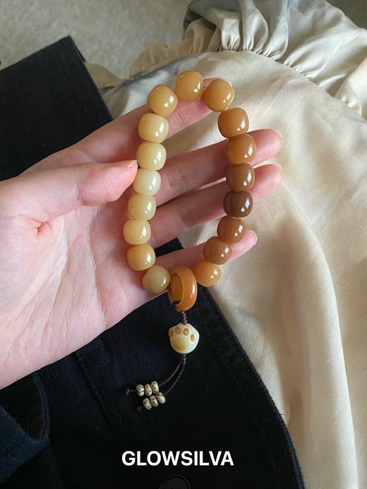 趣玩山系列·【栗子茶】渐变风化菩提手串 商品图1