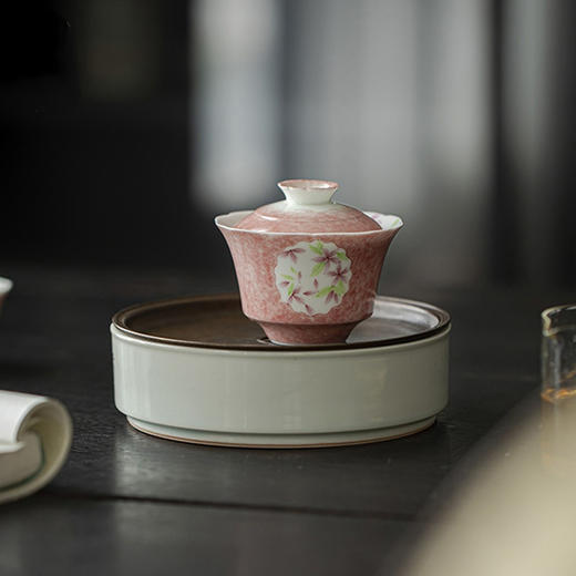 永利汇明知山志手绘开窗高端带盖泡茶器轻奢陶瓷单品茶碗礼盒装 商品图2