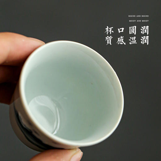 永利汇山水画羊脂玉白瓷主人杯单杯功夫茶杯纯手工陶瓷品茗杯子 商品图3