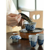 永利汇陶瓷手绘百合茶具盖碗套装中式文人茶室家用木盒礼品整套 商品缩略图1