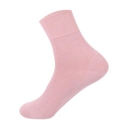 女士松口防裂袜足跟型 中筒袜 纯色乳胶防裂四季款棉袜 缓解干裂脚跟疼痛 告别脚裂脚干烦恼 5双/盒装 商品图4