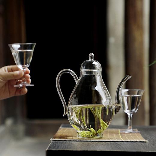 永利汇中式典雅复古美人壶清欢泡茶壶套装花茶多用一壶二杯酒壶文人玻璃 商品图1
