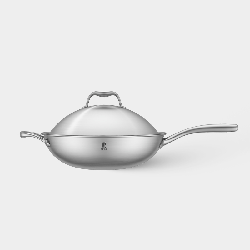 美伦系列-32cm单柄圆底中式炒锅
