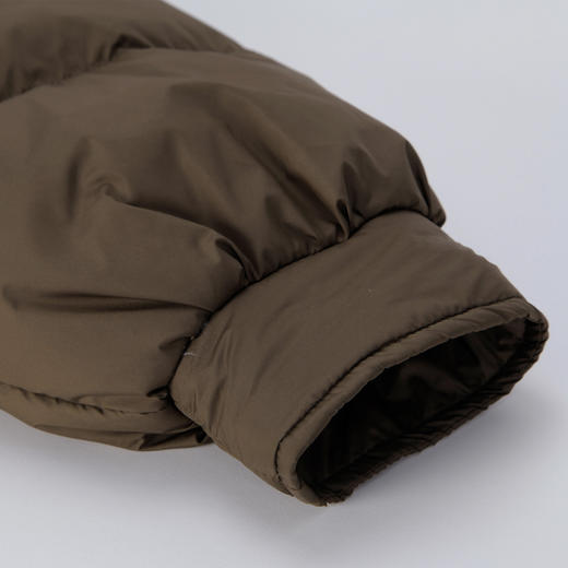 NR016斯尔丽23新款针织棒针大翻领撞色减龄宽松显高保暖白鸭绒羽绒服 商品图4