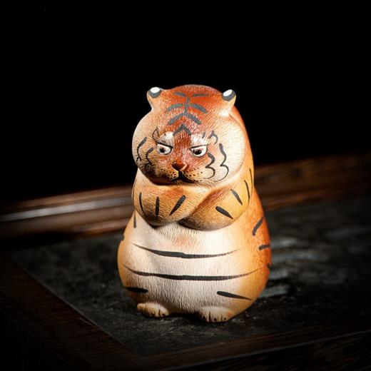 永利汇紫砂小老虎雕塑可养茶可爱萌虎生肖虎礼品茶礼装饰品创意 商品图0