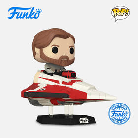 Funko POP Ride SUP DLX Star Wars ObiWan in Delta 7电影 星球大战欧比旺在Delta 7战机中手办