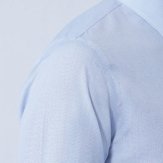 十如仕100%新疆长绒棉免烫府绸花色正装长袖衬衫-301-04 商品图8