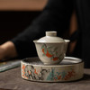 永利汇复古草木灰色釉陶瓷手抓盖碗茶杯单个家用功夫茶具泡茶碗 商品缩略图0