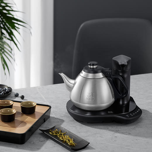 吉谷全自动上水壶一体家用智能恒温煮水壶泡茶壶保温整套茶具茶台 商品图0