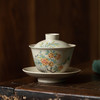 永利汇复古草木灰色釉陶瓷手抓盖碗茶杯单个家用功夫茶具泡茶碗 商品缩略图4