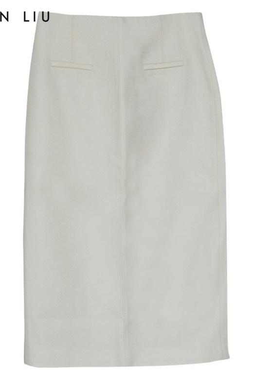 VIVIAN LIU薇薇安刘TR2354007秋女装新款腰部假兜装饰后开叉半裙 商品图5