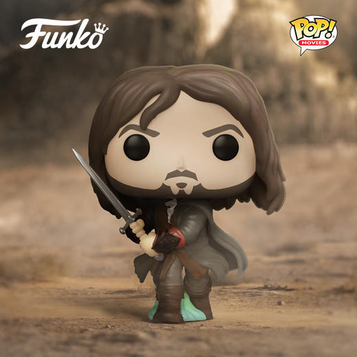 Funko POP Movies LotR Aragorn Army of the Dead电影 指环王POP公仔阿拉贡  亡灵军团夜光限定款手办 74704 商品图1