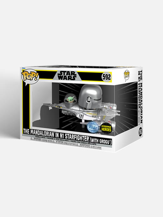 Funko POP Ride SUP DLX Mando M&G in N1美剧 曼达洛人与格洛古在N-1星际战机中手办 商品图4