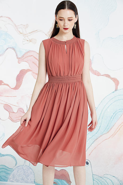 9C 十样锦色、赤金色连衣裙--秣驷芝田--《LSF》2S5943 商品图1