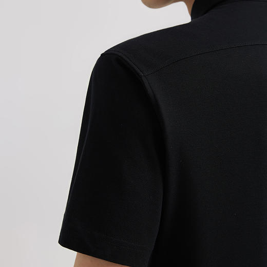 十如仕100%新疆长绒棉液氨丝光针织短袖衬衫-KS01 商品图4