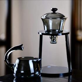 永利汇耐热玻璃自动泡茶器懒人茶具磁吸盖碗公道杯分茶套装网红