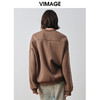 VIMAGE纬漫纪冬季新款时尚休闲宽松套头卫衣女上衣V2013625 商品缩略图4