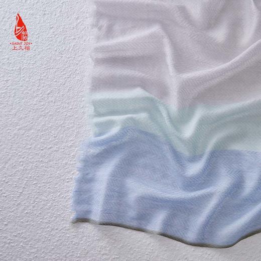 SAINTJOY/上久楷 羊毛围巾  披肩  羊毛 人字纹多彩缤纷格PJS23015 商品图9