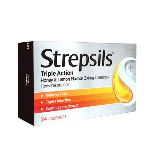 【香港发】Strepsils使力消 润喉糖蜂蜜柠檬味24粒 商品图4