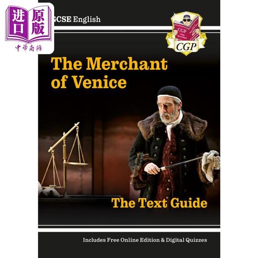 预售 【中商原版】英国原版CGP教辅 New GCSE English Shakespeare Text Guide Merchant of Venice新版英语文学莎士比亚威尼斯商人 商品图0