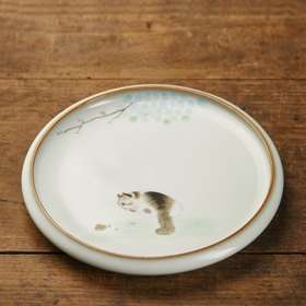 永利汇汝窑壶承干泡盘家用功夫茶具茶道零配中式陶瓷茶垫杯垫泡台