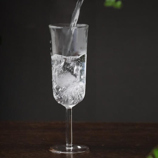 永利汇猴魁专用玻璃杯日式红酒杯家用透明泡茶高脚杯直筒绿茶创意水杯子 商品图3