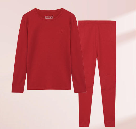 【阿米诺椰油】SCHIESSER德国舒雅女童圆领保暖衣套装保暖升级245g 36/20601W 商品图2