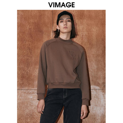 VIMAGE纬漫纪冬季新款时尚休闲显瘦套头女上衣V2013624 商品图3