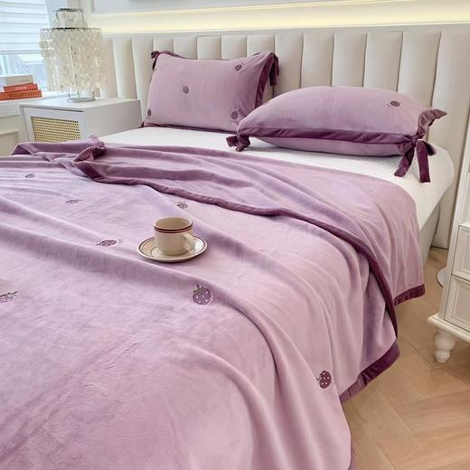 曼庭生活网红韩式绣花玉肤绒四件套 商品图2