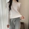 【GZ】无忧购法式木耳边半高领一体绒修身保暖针织打毛衣3340（截单后3-5天发货) 商品缩略图5