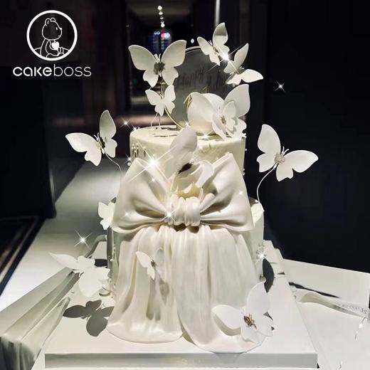 【私人订制】唯美蝴蝶系列  动物奶油生日聚会蛋糕   北京同城配送 商品图4