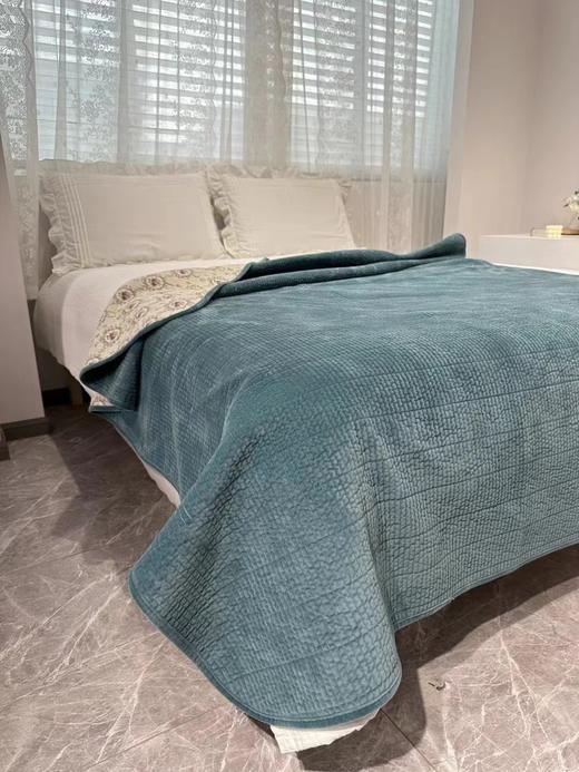 曼庭生活婴儿绒全棉两用床盖 商品图0