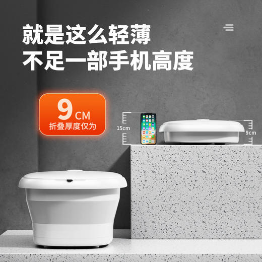 【在家享受，沉浸式SPA足浴！】新款折叠恒温足浴桶盆 ，家用便捷药包泡脚桶 ，按摩加热恒温洗脚桶盆，恒温设计确保水温持久稳定，为您提供持久舒适的足浴享受lm 商品图2