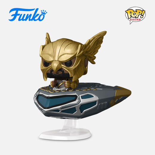 Funko POP  Ride SUPDLX BA Hawkcrsr w/Hawkman电影 黑亚当鹰侠与飞舰手办 64195 商品图0