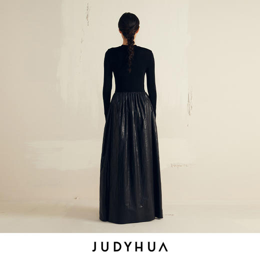 JUDYHUA 材质拼接蓬松感连衣裙 商品图2