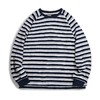 马登工装 美式休闲海浪立体条纹T恤撞色圆领插肩袖针织打底衫男秋 商品缩略图5