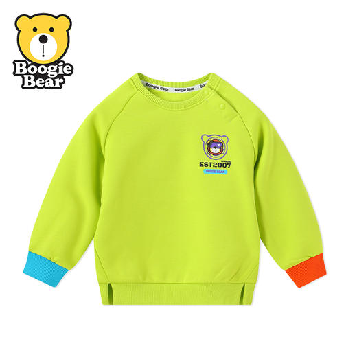 BOOGIEBEAR卜吉熊童装冬季加厚圆领卫衣80-120 GF4255308 商品图4