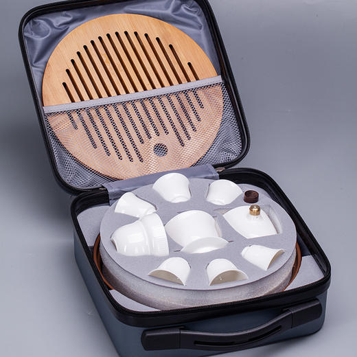 永利汇旅行茶具便携式小套装功夫户外手提式随身快客杯带茶盘防烫茶具 商品图1