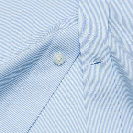 十如仕100%新疆长绒棉免烫条纹正装长袖衬衫-301-01 商品图9