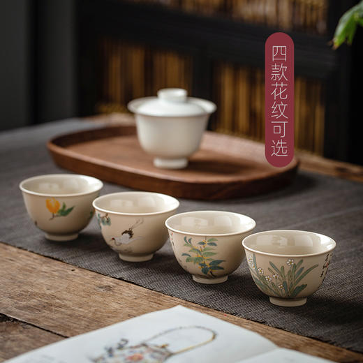 永利汇单杯功夫茶杯小茶碗主人杯手工景德镇陶瓷男女士单只仿古 商品图4