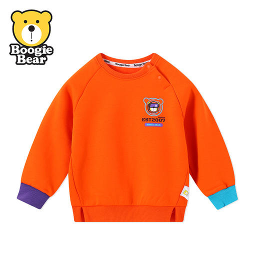 BOOGIEBEAR卜吉熊童装冬季加厚圆领卫衣80-120 GF4255308 商品图2