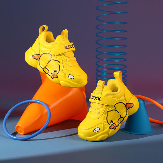 B.Duck小黄鸭童鞋冬季保暖儿童运动鞋20-30码 B5283003A 商品图6